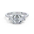 Anita 18k White Gold Asscher Trilogy