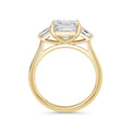 Anita 18k Yellow Gold Asscher Trilogy