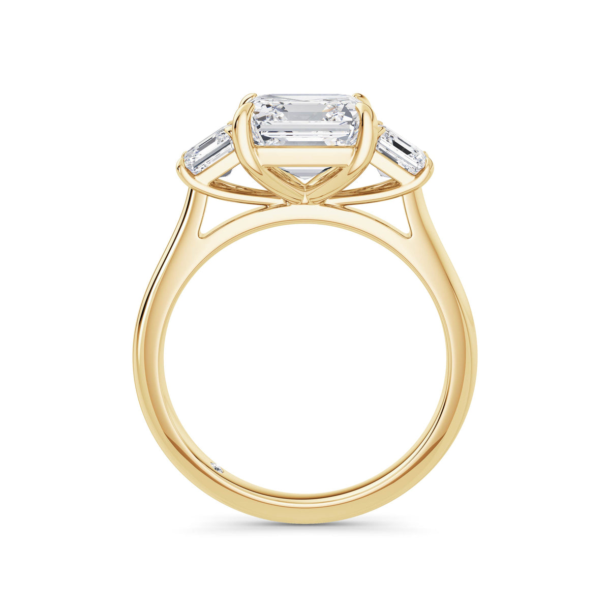 Anita 18k Yellow Gold Asscher Trilogy