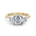 Anita 18k Yellow Gold Asscher Trilogy