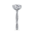Anita 18k White Gold Elongated Cushion Diamond Band