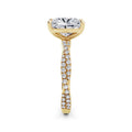 Anita 18k Yellow Gold Elongated Cushion Diamond Band