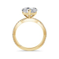 Anita 18k Yellow Gold Heart Diamond Band