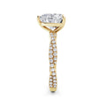 Anita 18k Yellow Gold Heart Diamond Band