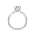 Anita Platinum Oval Diamond Band