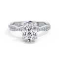 Anita Platinum Oval Diamond Band