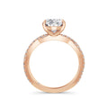 Anita 18k Rose Gold Oval Diamond Band
