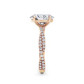 Anita 18k Rose Gold Oval Diamond Band