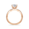 Anita 18k Rose Gold Pear Diamond Band