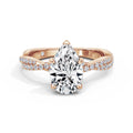 Anita 18k Rose Gold Pear Diamond Band