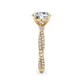 Anita 18k Yellow Gold Round Diamond Band