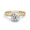 Anita 18k Yellow Gold Round Diamond Band