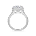 Bethany 18k White Gold Heart Halo