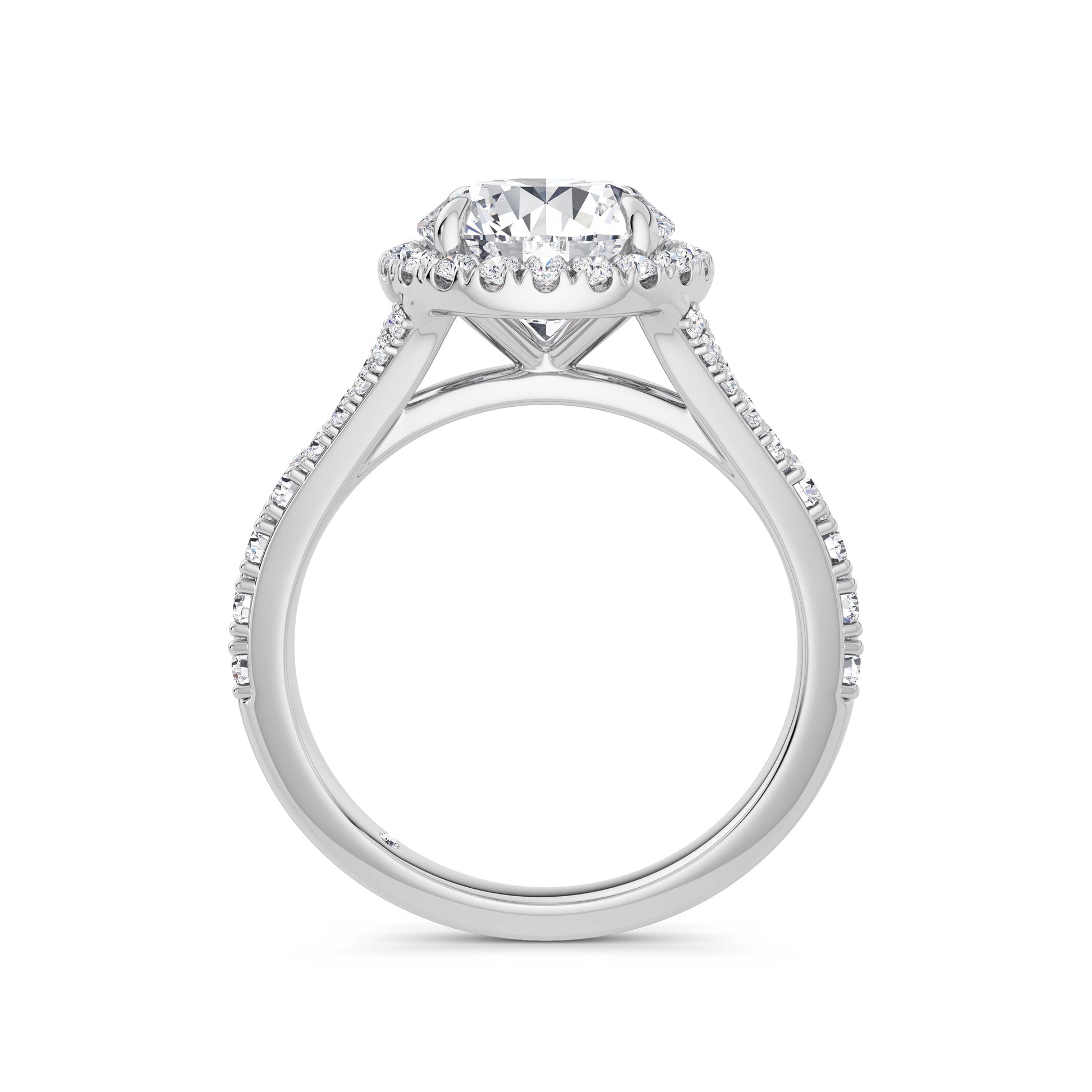 Bethany Platinum Round Halo