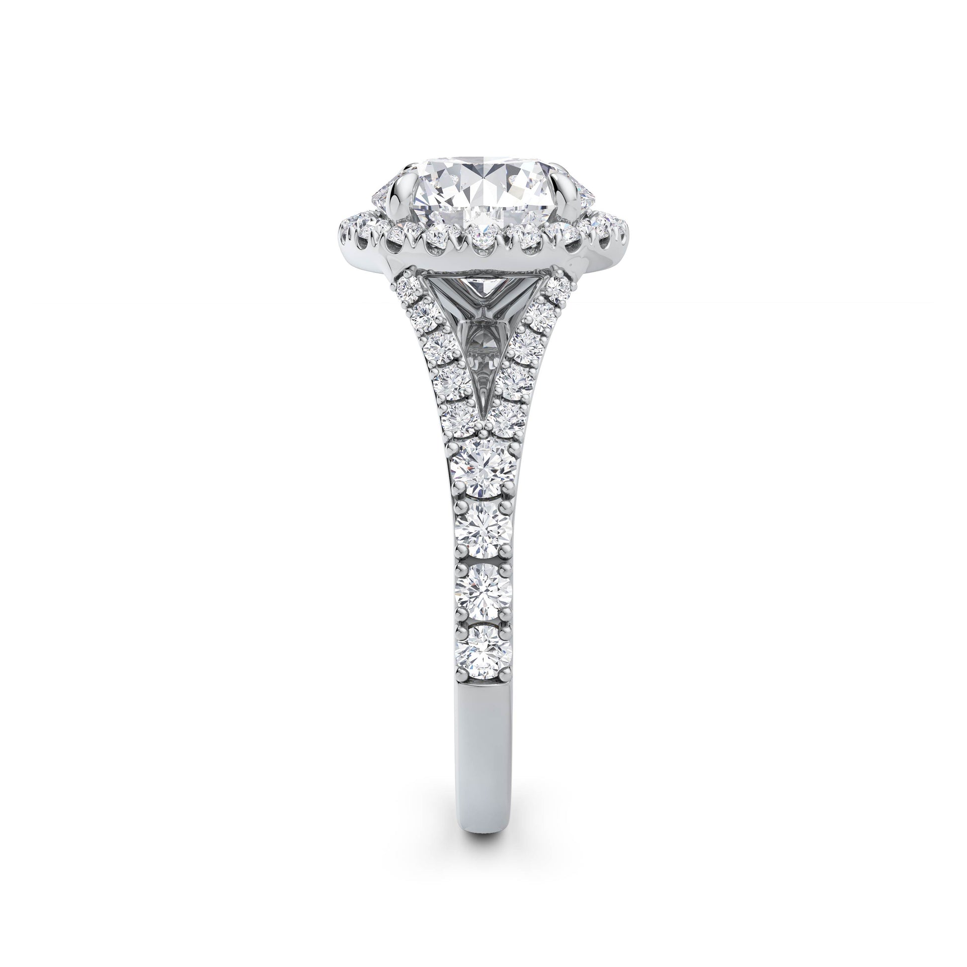 Bethany Platinum Round Halo