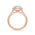 Bethany 18k Rose Gold Round Halo