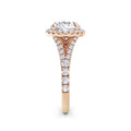 Bethany 18k Rose Gold Round Halo