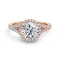 Bethany 18k Rose Gold Round Halo
