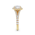 Bethany 18k Yellow Gold Round Halo
