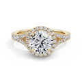 Bethany 18k Yellow Gold Round Halo