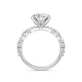 Beverley 18k White Gold Oval Diamond Band