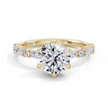 Beverley 18k Yellow Gold Round Diamond Band