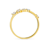 Capricorn Constellation Lab-Grown Diamond Ring Yellow Gold