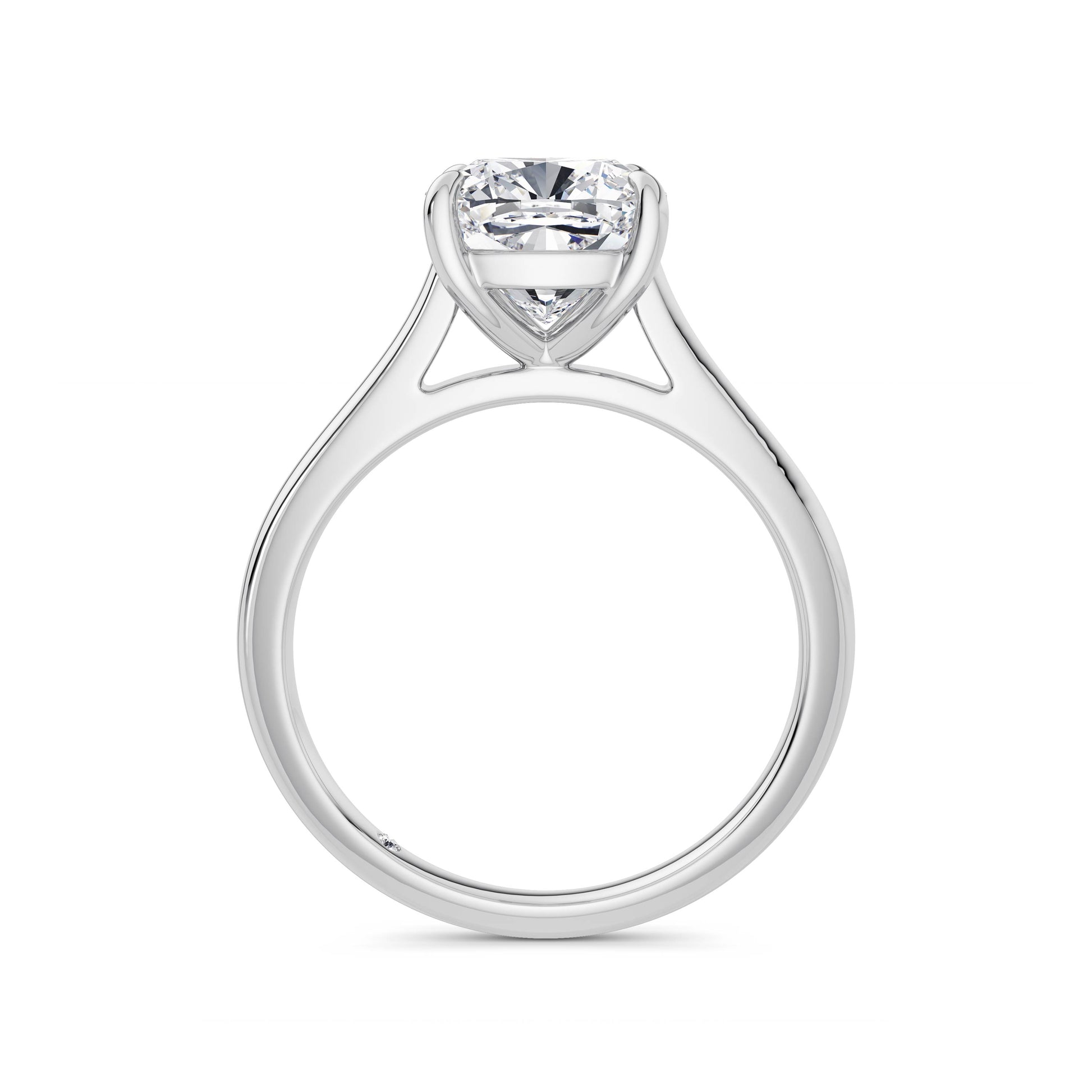 Carla Platinum Cushion Solitaire