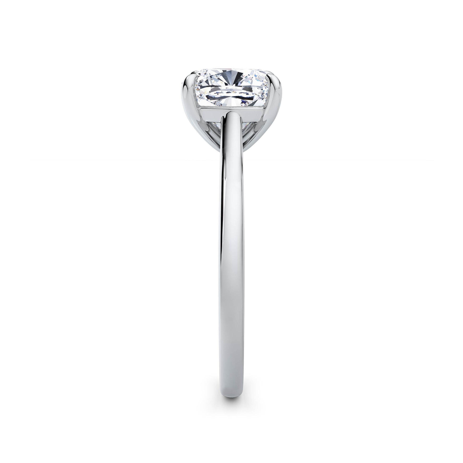 Carla Platinum Cushion Solitaire