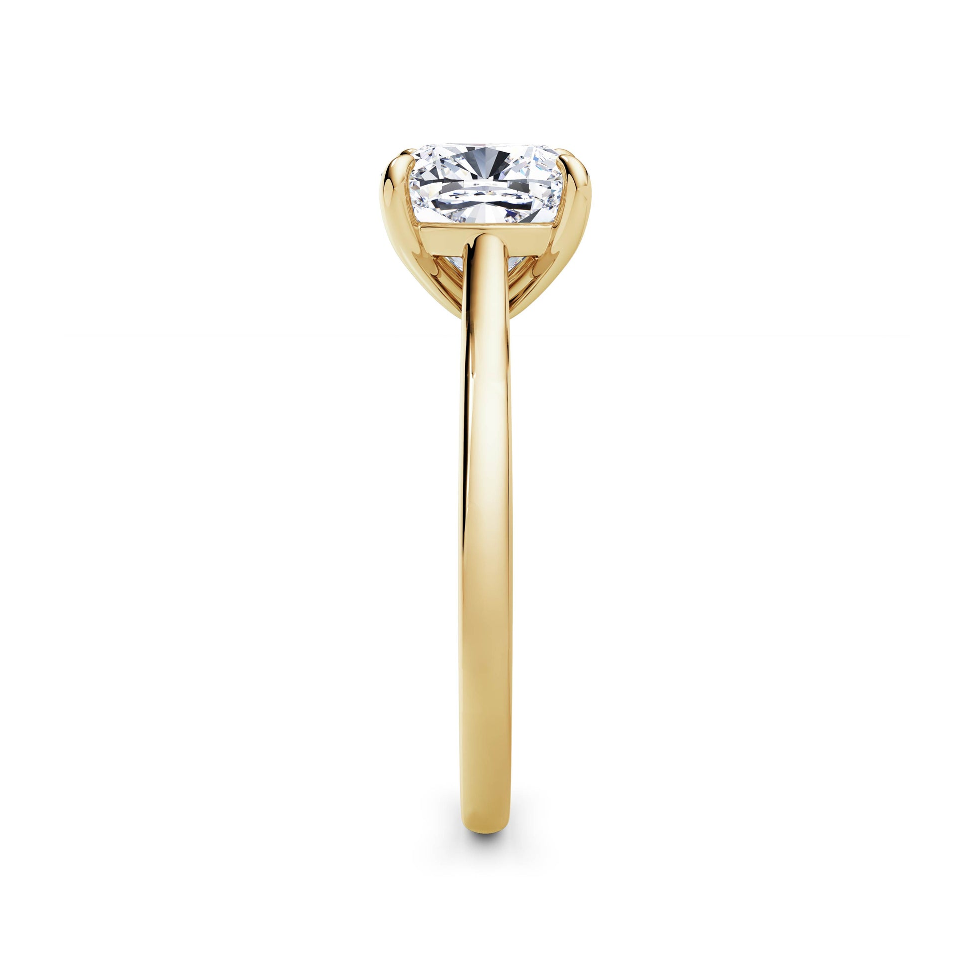 Carla 18k Yellow Gold Cushion Solitaire