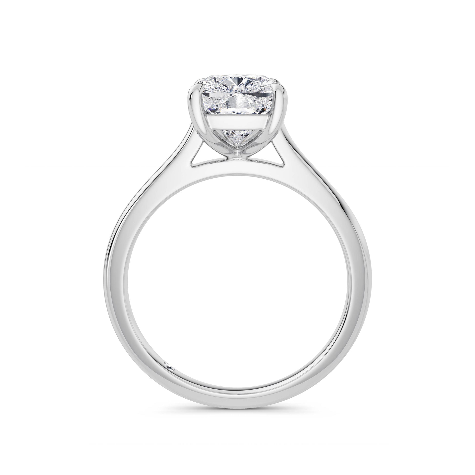 Carla Platinum Elongated Cushion Solitaire