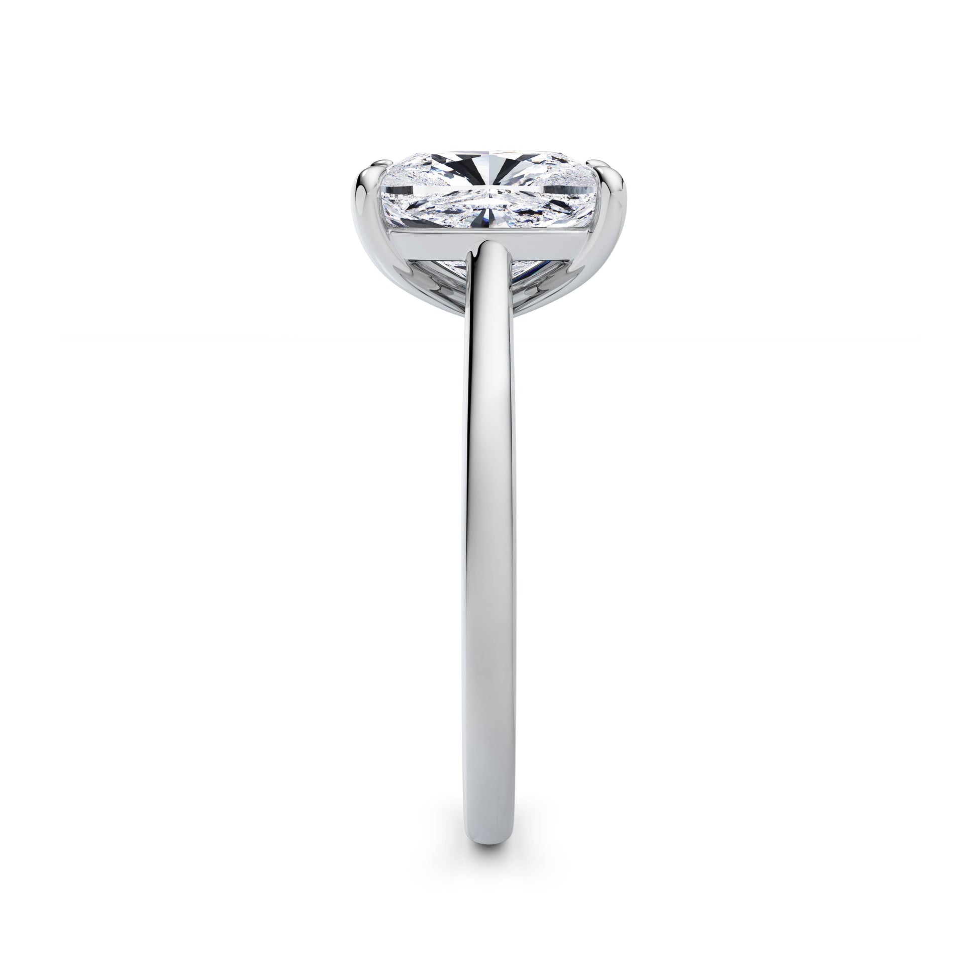 Carla Platinum Elongated Cushion Solitaire
