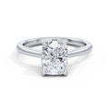 Carla Platinum Elongated Cushion Solitaire