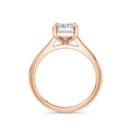 Carla 18k Rose Gold Emerald Solitaire