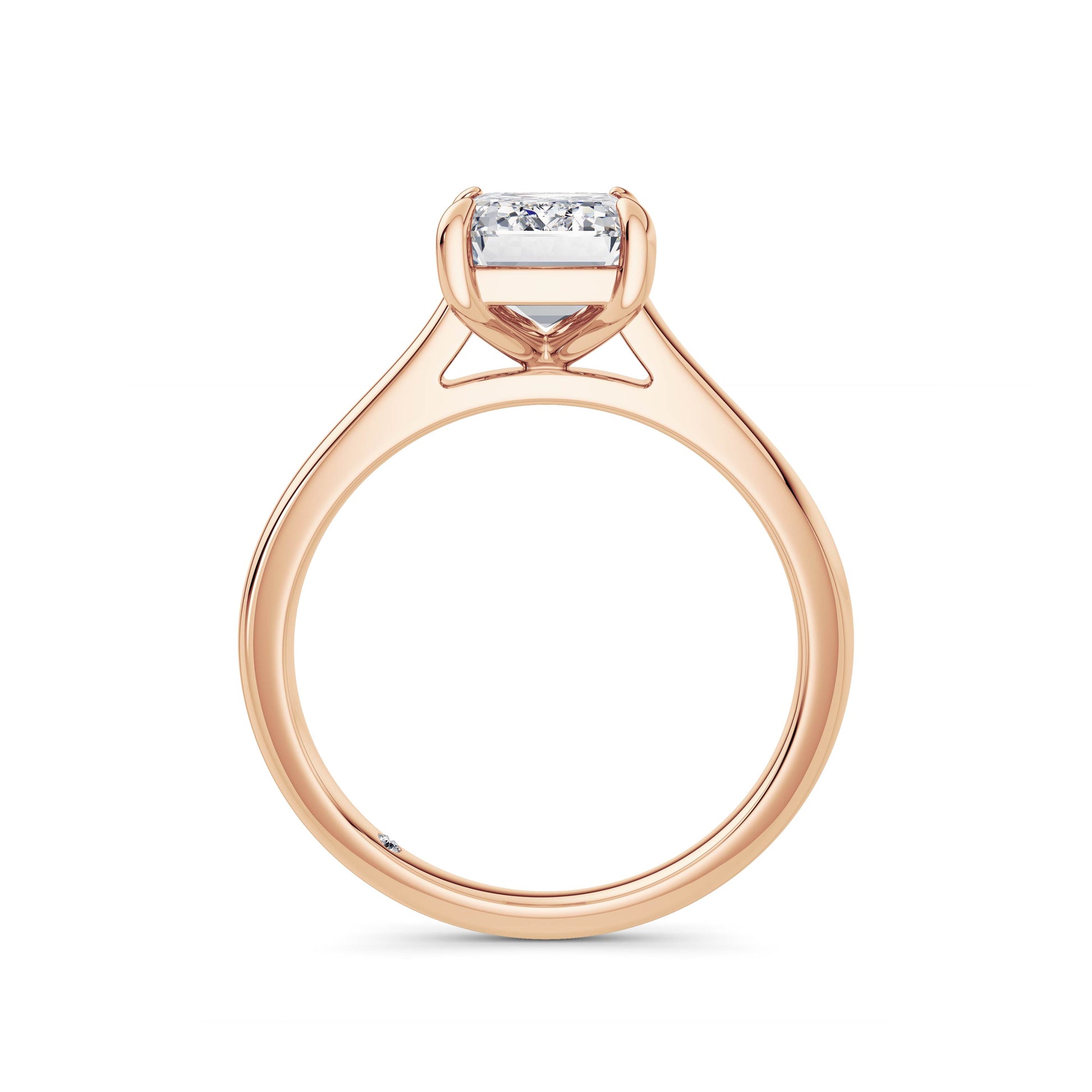 Carla 18k Rose Gold Emerald Solitaire