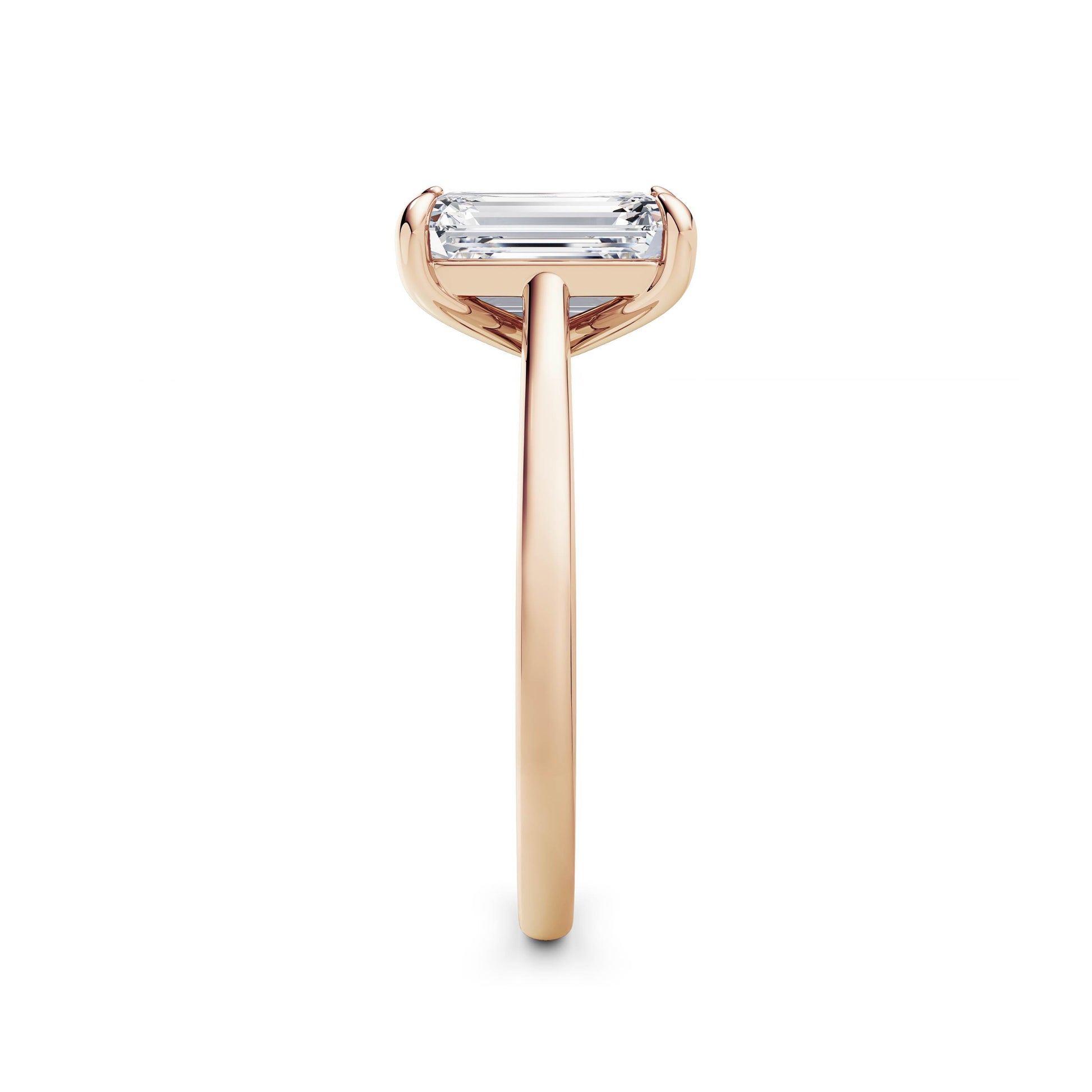 Carla 18k Rose Gold Emerald Solitaire