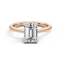 Carla 18k Rose Gold Emerald Solitaire