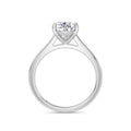 Carla 18k White Gold Pear Solitaire