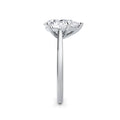 Carla 18k White Gold Pear Solitaire