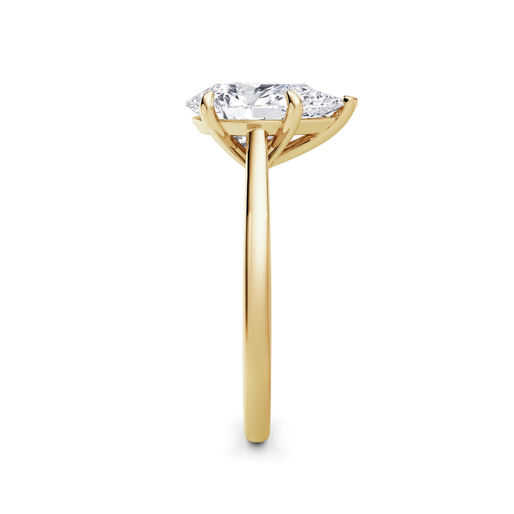 Carla 18k Yellow Gold Pear Solitaire