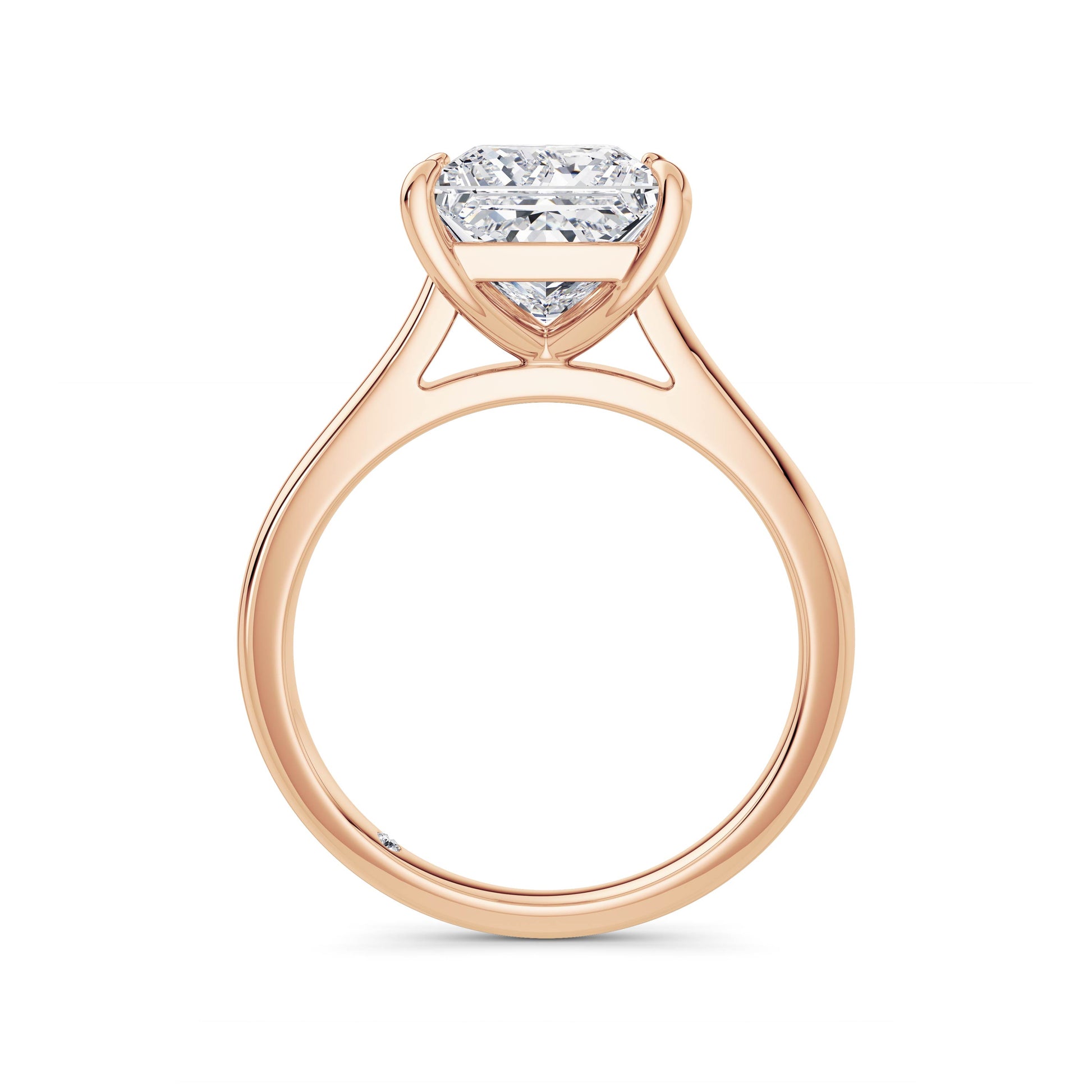 Carla 18k Rose Gold Princess Solitaire