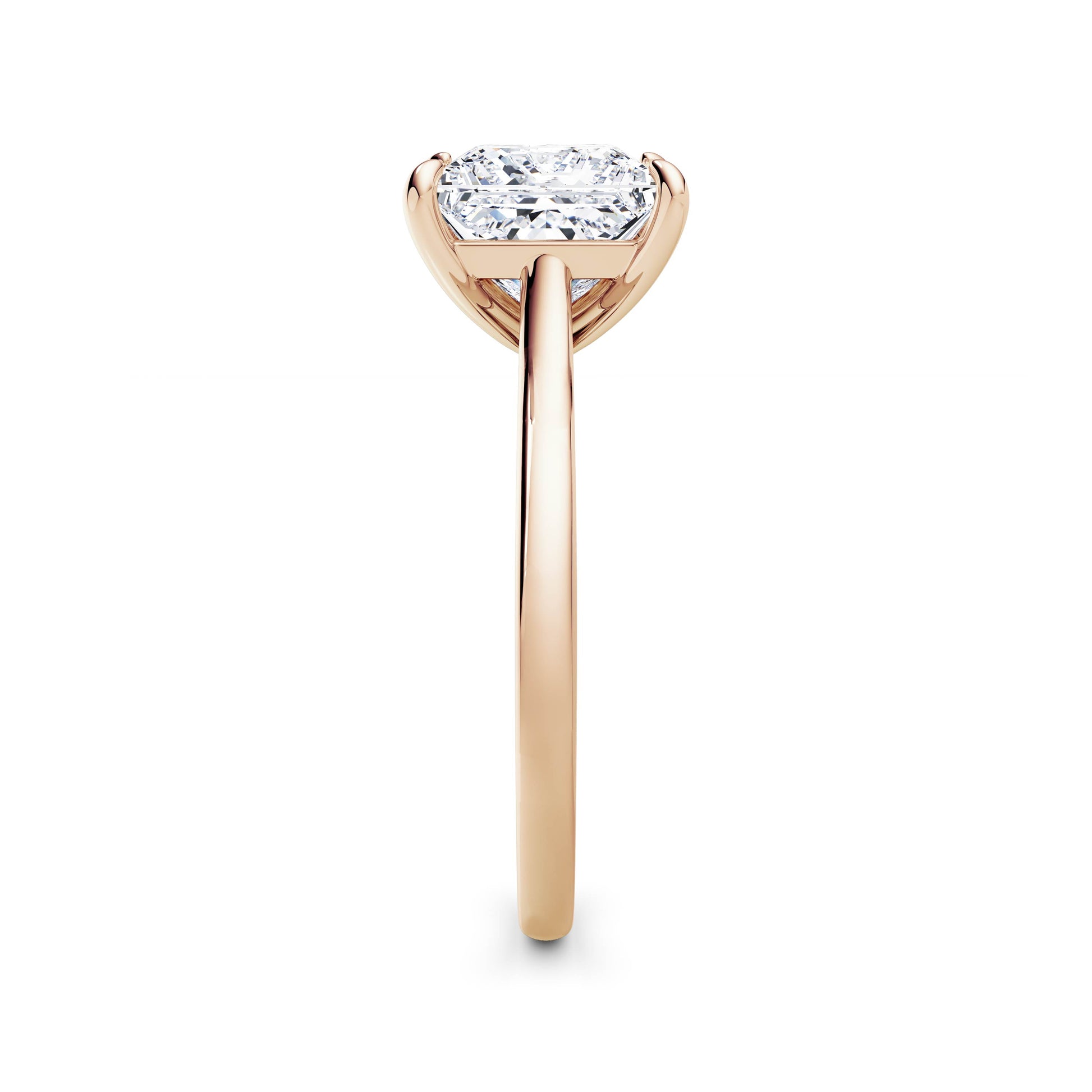 Carla 18k Rose Gold Princess Solitaire