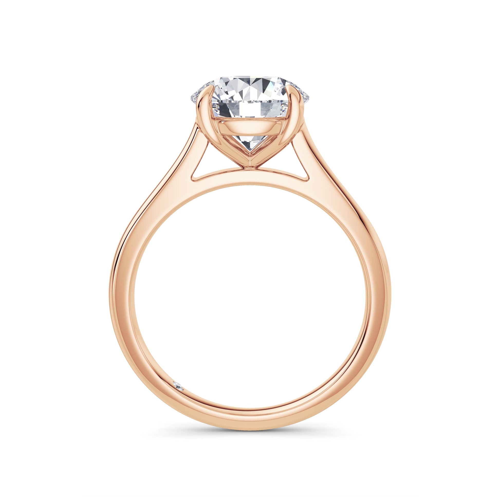 Carla 18k Rose Gold Round Solitaire