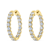 Inside Out Lab-Grown Diamond Hoop Earrings Yellow Gold