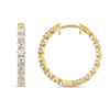 Inside Out Lab-Grown Diamond Hoop Earrings Yellow Gold