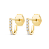 Petite Huggie Curl Earrings Yellow Gold