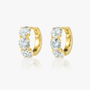 Large Huggie Earrings Yellow Gold