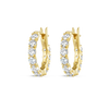 Mini Lab-Grown Diamond Hoop Earrings Yellow Gold