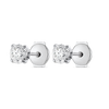 0.7ct Each Round Lab-Grown Diamond Stud Earrings White Gold