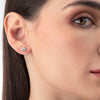 0.7ct Each Round Lab-Grown Diamond Stud Earrings White Gold